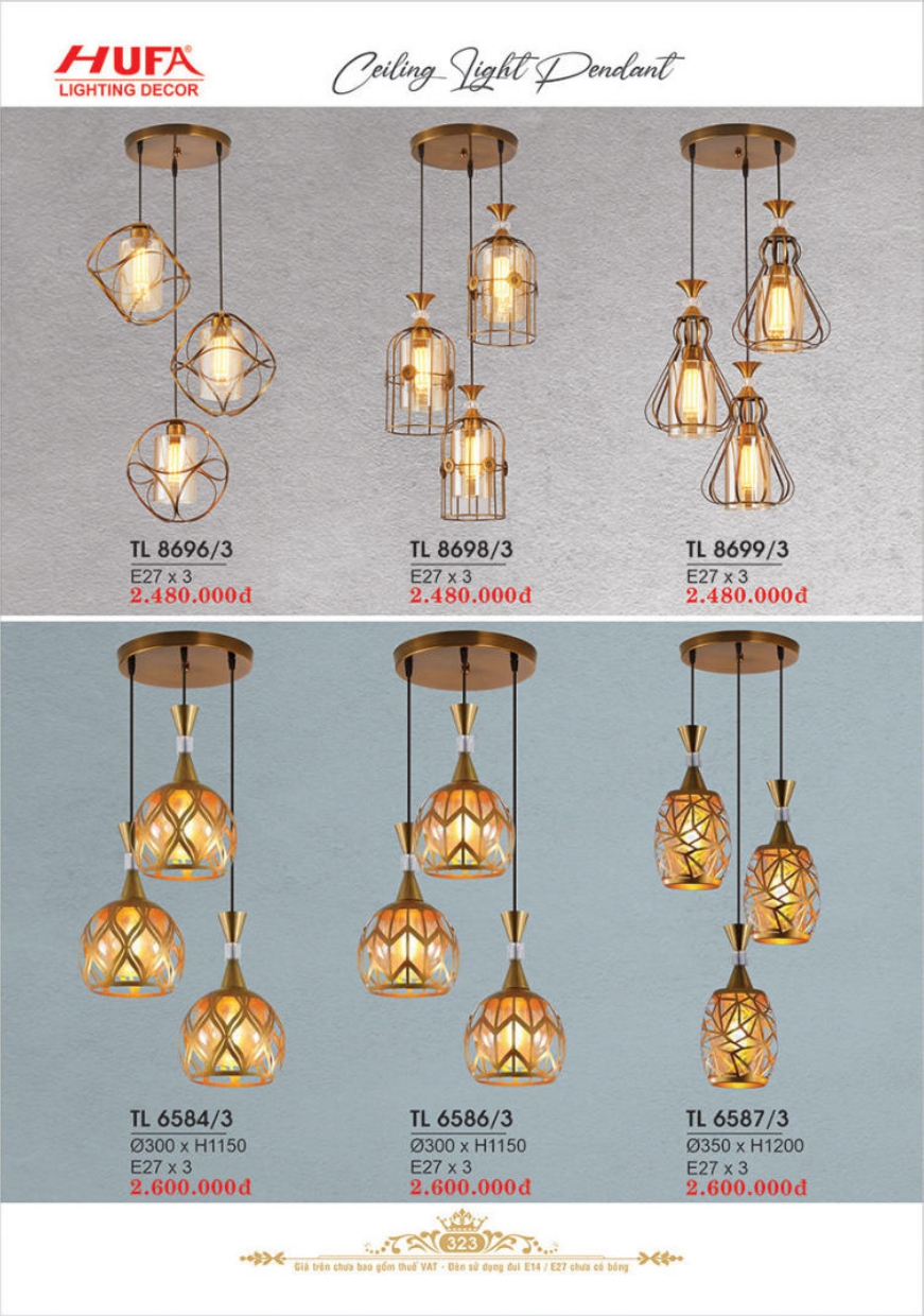 Bảng giá đèn trang trí HUFA